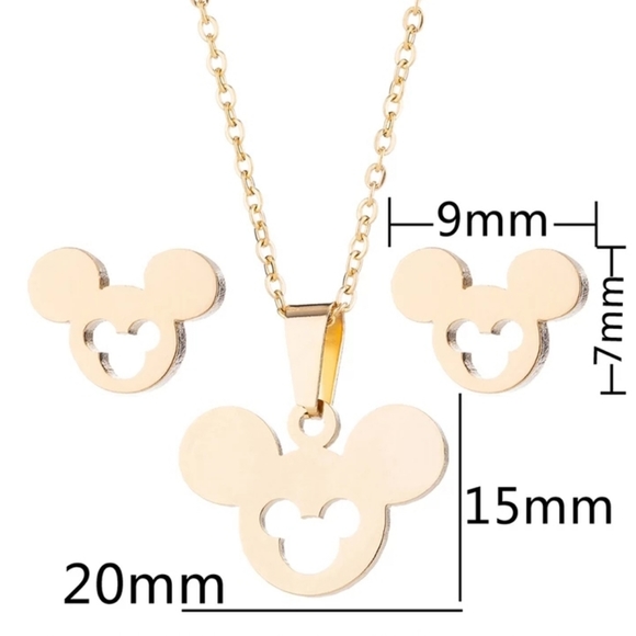 Stain Less Steel Mickey Mouse Set - Picture 3 of 4